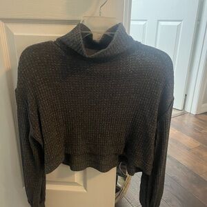 Women's Black Turtleneck Sweater